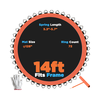 Remplacement extérieur de trampoline de tapis de saut de 14FT