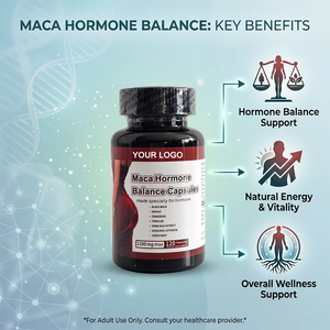 Cápsulas de Aguaje y Maca OEM para Contorno Corporal Femenino y Apoyo al Equilibrio Hormonal, Fábrica de Marca Privada ODM - Product Image 1