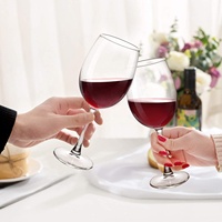 Vente en gros de verres à vin rouge en plastique Vintage, verre incassable, coupe à pied, verres à Champagne pour mariage