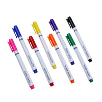 BECOL vente en gros 8 couleurs tissu marqueur stylo ensemble enfants bricolage création T-Shirt peinture marqueur Permanent en Promotion