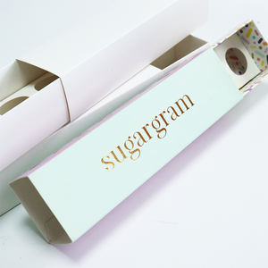 Confezione regalo stampata personalizzata di lusso per caramelle torta al cioccolato e Macarons con inserti in carta imballaggi Premium per prodotti da forno e dolci - Product Image 6