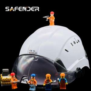 2025年工場建設作業員用ハーフヘルメット耳あて付きABSハードハット高耐衝撃性軽量安全ヘルメット - Product Image 6