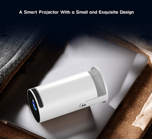 Hiệu suất đáng tin cậy 4k xách tay thông minh <span class=keywords><strong>Android</strong></span> Máy chiếu di động hỗ trợ văn phòng/video trực tuyến/trò chơi trực tuyến/không dây - Product Image 2