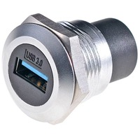 Módulo de Conector Tipo D, Interfaz de Red RJ45, Puerto USB 3.0, Base de Carga Tipo C para Montaje en Panel, Conector de Pasaje con Contactos de Latón
