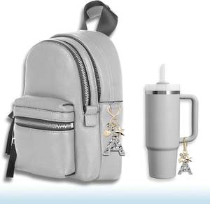 Llavero de Aleación con Letra Inicial, Accesorios Brillantes para Mujeres y Niñas, Corazón Lindo con Cristal, para Aniversario, Mochila, Cartera - Product Image 4