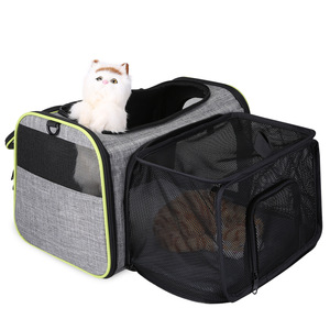 Sac de transport pliable pour animaux de compagnie, grande capacité, respirant, pour extérieur, chat et chien - Product Image 3