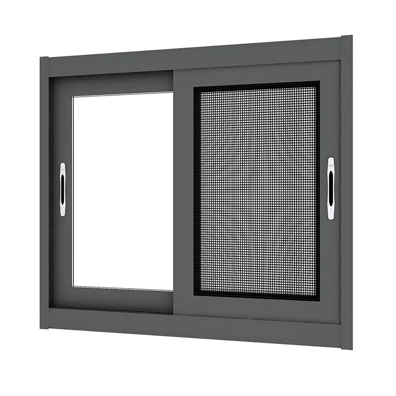 Ventanas y puertas correderas de aluminio, vidrio doble aislado, venta al por mayor de fábrica