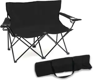 NPOT Oxford كرسي ليزي سريع الفتح مزدوج مقعد لشخصين كرسي التخييم في الهواء الطلق أثاث الشاطئ الكراسي الحديثة المصنوعة من الفولاذ والسباغة