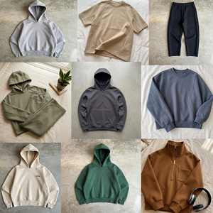 Sudadera con capucha de peso pesado con logo personalizado, estilo Scuba, hombros caídos, roja, suave, gris, cómoda, para hombre, Sudadera con capucha Scuba - Product Image 2