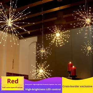 New Wedding Props Fireworks Copper Wire LED <strong>Rice</strong> Grain Star <strong>Lights</strong> Window Decoration Remote Control Battery Wedding <strong>Lights</strong> - Product Image 1