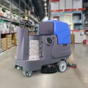 RD660 Industrial Commercial Fully Automatic Ride on Electric Floor Scrubber Machine for Tile Floor Cleaning