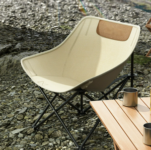 Sedia da campeggio pieghevole portatile in offerta speciale con borsa per il trasporto, sedia a mezzaluna per esterni, ideale per campeggio e concerti musicali - Product Image 2
