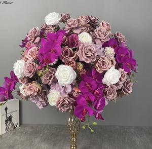 Centre de table indien pour enfants, cuisine, dernières nouveautés, mini-boule de fleurs artificielles lavande et <span class=keywords><strong>lilas</strong></span> pour décoration intérieure et mariage - Product Image 4