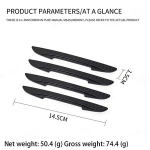 RTS <span class=keywords><strong>2025</strong></span> 4 Uds. Protector de goma con logotipo de coche, antiarañazos pegatina, protectores de borde de puerta lateral de coche, Protector para todos los vehículos SUV - Product Image 6