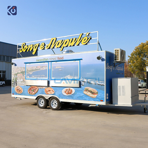 Remorque alimentaire mobile CAMPTRL, remorque de restauration entièrement équipée, chariots mobiles de crème glacée, de café, de pizza, de tacos, camion de nourriture, boutique - Product Image 4