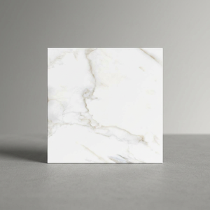 Azulejos de Porcelana con Efecto Mármol Blanco Ártico, 600x600mm, Acabado Brillante Pulido, para Pisos Interiores - Product Image 2