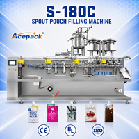 Machine de remplissage horizontale entièrement automatique pour sachets à bec verseur, solution d'emballage pour produits cosmétiques