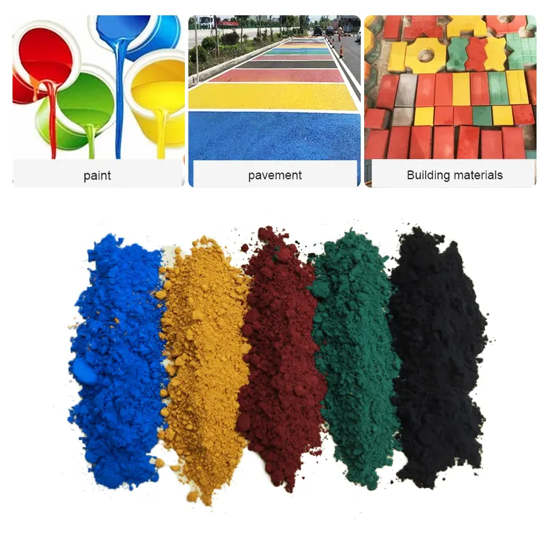 iron oxide pigments for paver block Colour Iron Oxide Pigments Red, Green, Blue, Yellow for Cement Blocks