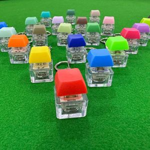 Custom Yumei Round Fashion Trend Stress-Relief <b>Fidget</b> Clicker <b>Keychain</b> with Plastic Switch Button Keycaps for Unisex Ages 8-13 - Product Image 5