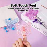 Vente en gros de jouets anti-stress squishy papillon super doux, à remontée lente, mini, mignons, promotionnels et personnalisables