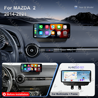 Autoradio 12,3 pouces compatible avec Mazda 2 2014-2021, CarPlay sans fil, Android Auto, autoradio d'origine