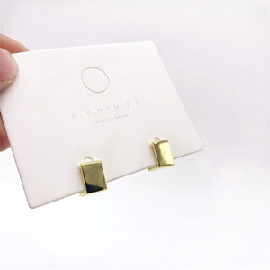 Geometric Square <b>Cuff</b> <b>Earrings</b> Copper Alloy Minimalist Wide Ear <b>Cuffs</b> Fashion Jewelry - Product Image 4