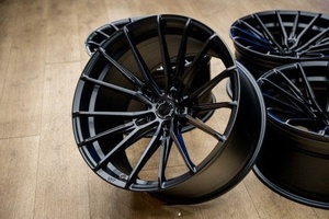 Jantes de course en alliage forgé CF3 Design Deep Dish 5X112 5X120 concaves pour M3/M4/M5 Mercedes <span class=keywords><strong>Audi</strong></span> <span class=keywords><strong>RS</strong></span> 18-21 pouces, jante noire - Product Image 3