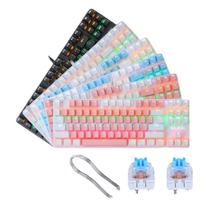 Original Bajeal K100 87 Keys Green Shaft 1.6m Pvc Wired Mechanical <b>Keyboard</b> Bajeal Tbd0603034701e-cq Bajeal - Product Image 2