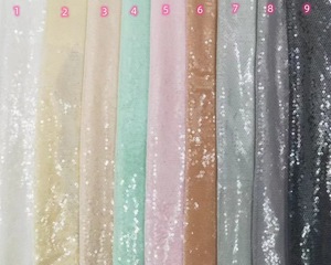 Sang Trọng Thêu Đầy Đủ Sequin <span class=keywords><strong>Net</strong></span> Ren Váy Cô Dâu Hoa Ren Đính Cườm Vải Ren Lưới Với Ngọc Trai - Product Image 2