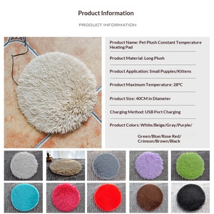 <span class=keywords><strong>Manta</strong></span> Térmica Eléctrica USB Luby <span class=keywords><strong>para</strong></span> <span class=keywords><strong>Perros</strong></span>, Diseño a Rayas, Linda, Redonda, de Felpa, con Carga USB, <span class=keywords><strong>para</strong></span> Dormir - Product Image 3