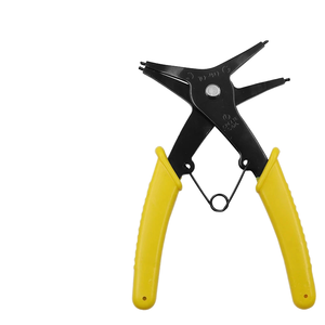 <span class=keywords><strong>Pince</strong></span> à circlips 2-en-1 4 voies en acier à haute teneur en carbone, qualité DIY, personnalisable OEM, outil manuel interne/externe - Product Image 1