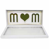 Sweet I Love U fleur en carton cadeau de mariage boîte à fleurs pliable cadeau de fête des mères boîte d'emballage de fleurs avec couvercle en pvc
