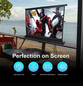 Xách Tay Màn Hình Máy Chiếu 50Inch 16:9 Tabletop Kéo Up Có Thể Gập Lại Đứng Ngoài Trời Movie Màn Hình Chiếu Cho Du Lịch Rạp Hát Tại Nhà - Product Image 4