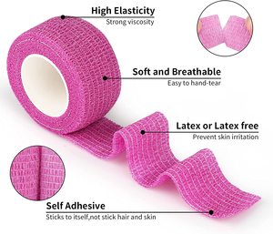 Bande adhésive élastique respirante <span class=keywords><strong>de</strong></span> 1 po x 5 yds pour animaux <span class=keywords><strong>de</strong></span> compagnie, sport et premiers secours - Product Image 2
