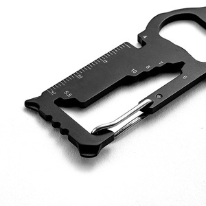 พวงกุญแจคาราไบเนอร์สแตนเลสอเนกประสงค์ อุปกรณ์ EDC สำหรับกิจกรรมกลางแจ้ง เช่น การปีนเขา - Product Image 4