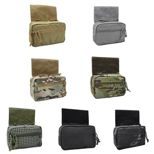 กระเป๋าคาดอกแบบใช้ซ้ำได้ ทำจากไนลอน 1000D ความหนาแน่นสูง ป้องกันการฉีกขาด สำหรับเสื้อกั๊กยุทธวิธี พร้อมช่องใส่ของแบบปลอดภัย มีแถบตีนตุ๊กแก เหมาะสำหรับการล่าสัตว์ - Product Image 6