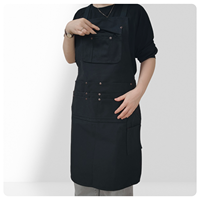Tablier de Barbier en Toile Sans Manches avec Multiples Poches pour Coiffeur Homme Femme, Vêtements de Travail Personnalisables Imprimés