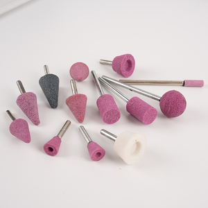 Gốm sứ Chrome Corundum Mài đầu mài công cụ gắn điểm Mài bánh xe đầu kim loại loại bỏ rỉ sét và đánh bóng - Product Image 3