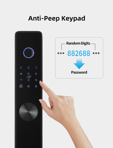 กุญแจล็อคอัจฉริยะอัตโนมัติเต็มรูปแบบ Tuya พร้อมแอปและระบบคลาวด์ รองรับรหัสผ่าน ลายนิ้วมือ บัตร คีย์การ์ด  ระบบเข้าออกแบบไร้กุญแจ ป้องกันการโจรกรรม สำหรับประตูขอบแคบ - Product Image 3