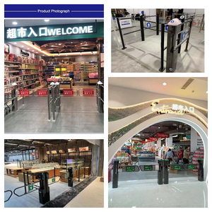 An Ninh lối vào turnstile cơ chế hướng duy nhất tự động siêu thị Swing rào cản cửa cổng với cảm biến hồng ngoại - Product Image 6