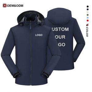 Chaqueta de Hombre de Alta Calidad, Impermeable, de Poliéster, para Invierno, Senderismo, Resistente al Viento, con Logotipo Personalizado Bordado, Chaqueta para Mujer - Product Image 3