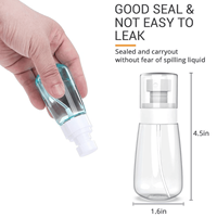 Flacon pulvérisateur à fine brume de 60 ml pour l'hydratation du visage avec une ultra micro-buse, atomiseur en plastique rechargeable, anti-fuite pour les soins de la peau