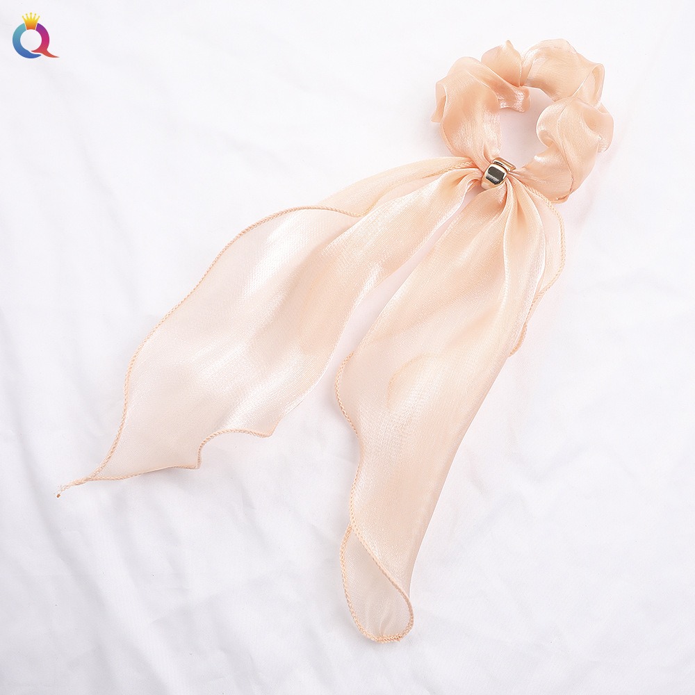 Boucle dorée en gaze brillante B203 - Taille 2 rose coréen