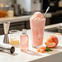 Extrait/Concentré de saveur naturelle de pêche pour boissons, sirop aromatisant pour eau gazeuse, yaourt, crème glacée, usage industriel