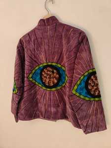 Chaqueta Suzani Hecha a Mano, Estilo Vintage, Bordada, Estilo Bohemio, Prenda Artesanal, Chaqueta de Terciopelo para Mujer, Chaqueta Suzani - Product Image 4