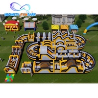 Parc gonflable de marque OEM : parc de jeux gonflable personnalisé avec logo, parcours d'obstacles thématique et aire de jeux signature pour revendeurs