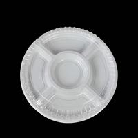 Boîte d'emballage à emporter ronde en PET recyclable YS, taille personnalisée, avec couvercle, pour plateau de sushis et sashimis