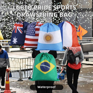 Mochila Deportiva Impermeable de Poliéster con Cordón, Diseño de Dibujos Animados, Publicitaria, para Orgullo Gay, Lésbico, Transgénero, LGBT, LGBTQ - Product Image 2