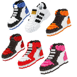 Vente en gros de mini briques d'assemblage de modèles 3D en plastique, chaussures de connexion <span class=keywords><strong>Linkgo</strong></span>, blocs de construction en diamant, jouets pour enfants, cadeau - Product Image 1