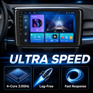 เครื่องเล่นมัลติมีเดียในรถยนต์ระบบแอนดรอยด์ HD Connect ขนาด 9 นิ้ว พร้อมบลูทูธ 5.0 หน้าจอสัมผัส ระบบนำทาง GPS ติดตั้งบนคอนโซลรถยนต์ สีดำ - Product Image 3